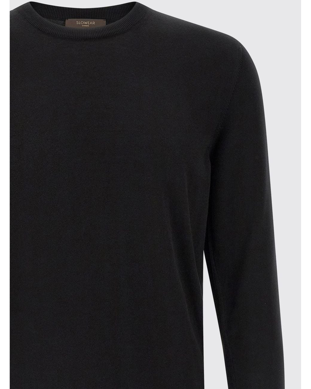 Zanone Black Sweater for men