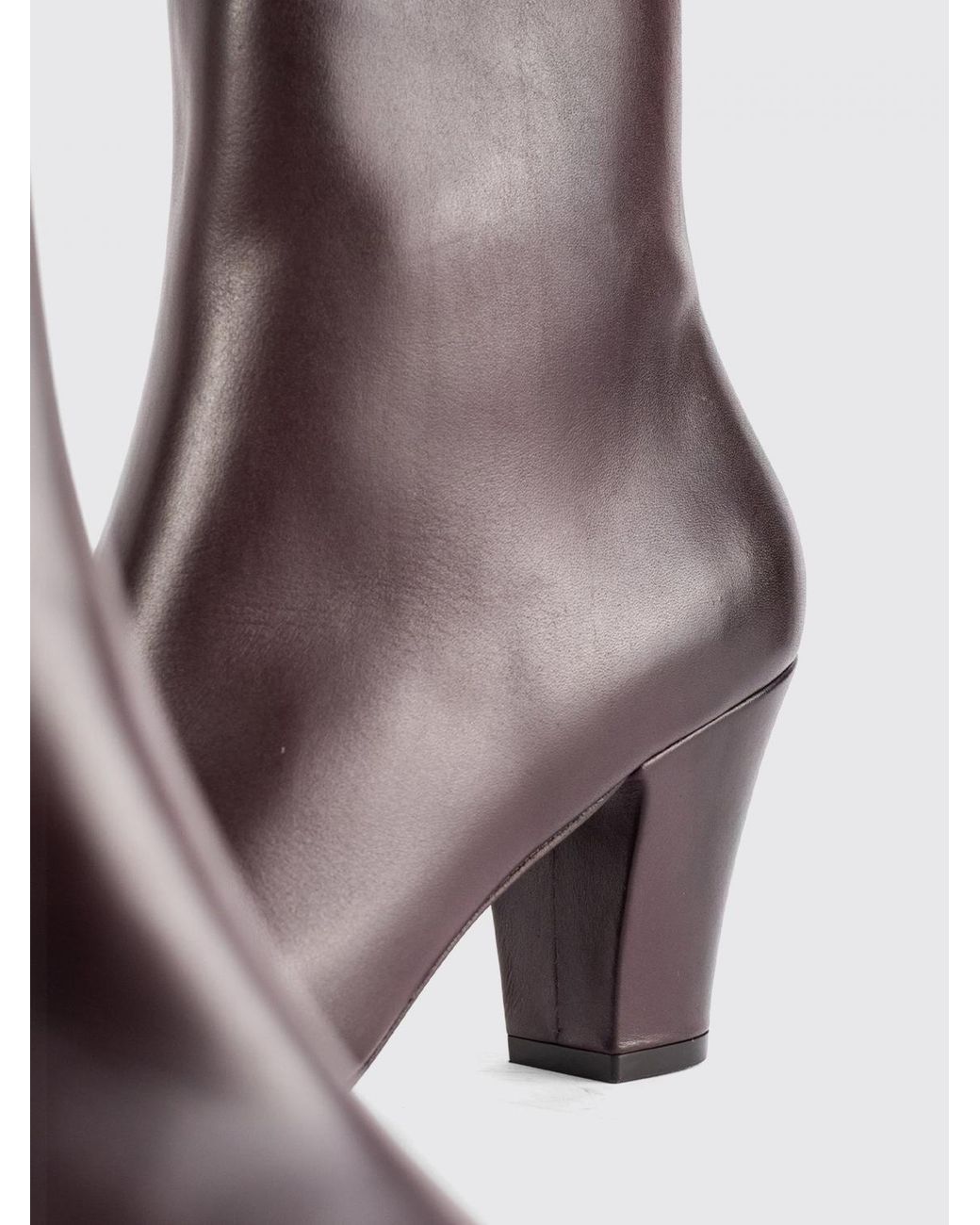 Marsèll Brown Figura Smooth Leather Ankle Boots With Tapered Toe And Stiletto Heel
