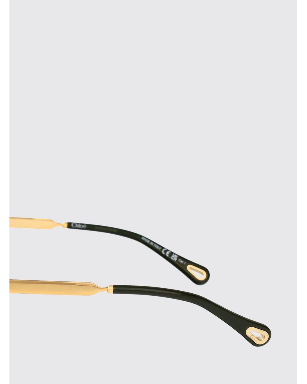 Chloé Gray ChloÉ Metal Sunglasses With Rounded Frame And Metal Bridge
