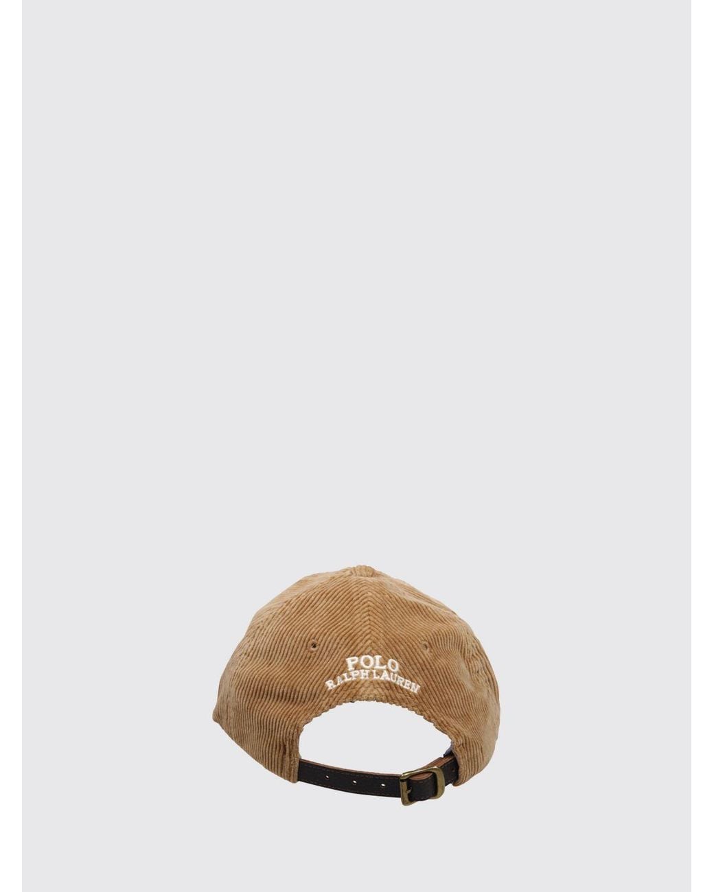 Polo Ralph Lauren Natural Corduroy Baseball Cap With Pony Logo for men