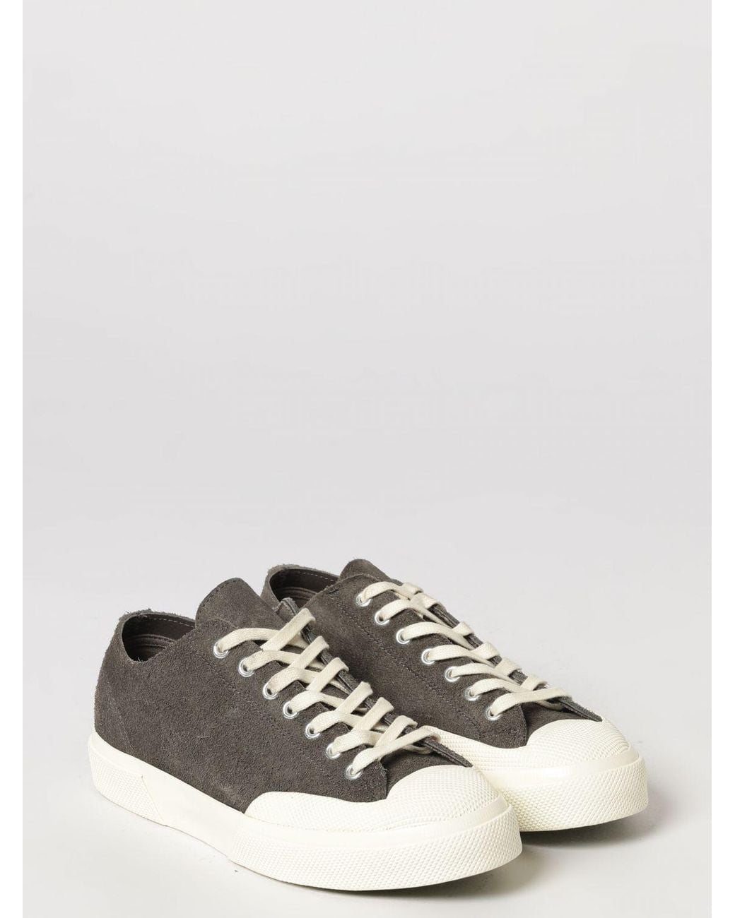 Superga White 2432 Works Suede Low-Top Sneakers With Rubber Toe Cap for men