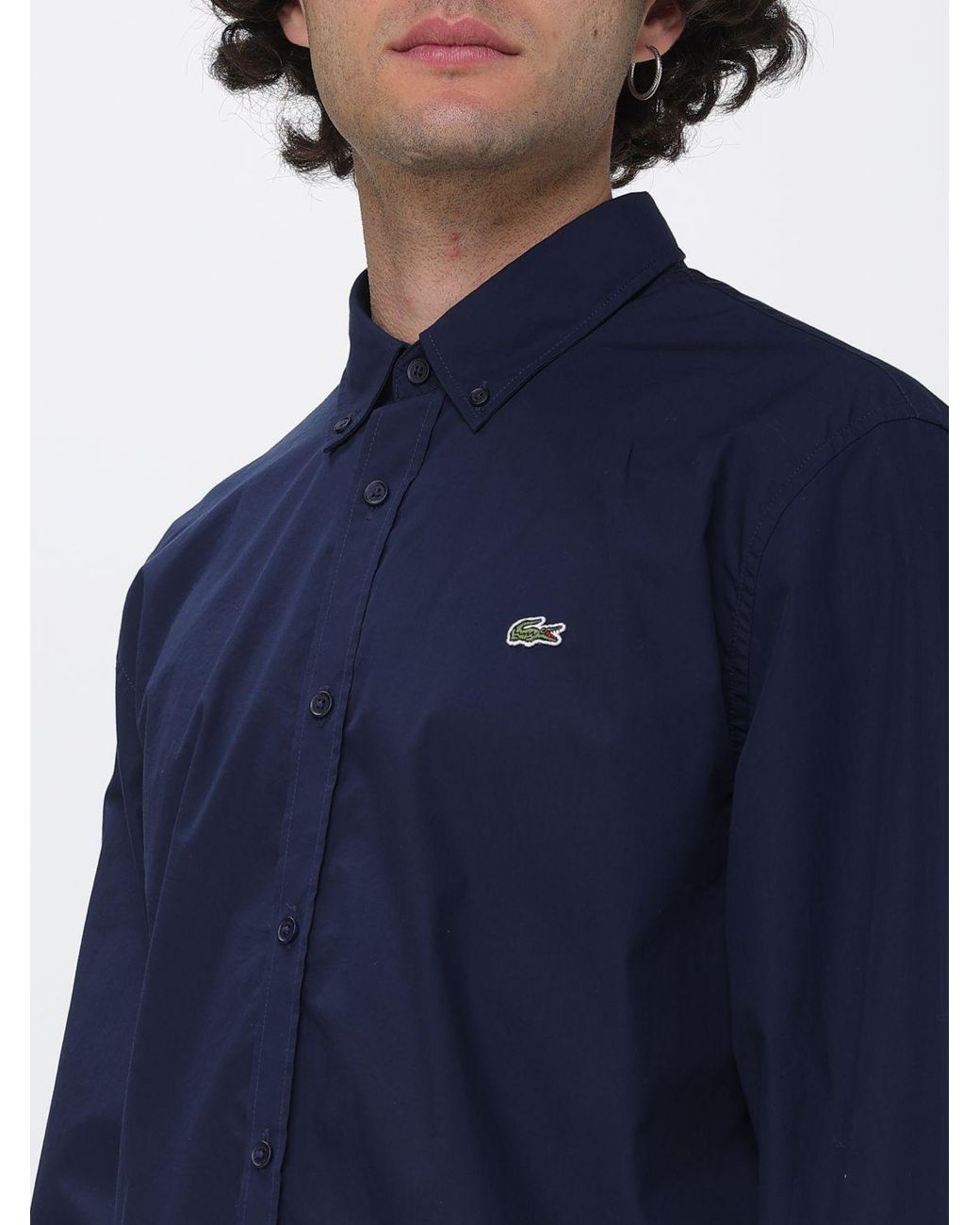 Lacoste Blue Basic Poplin Shirt for men