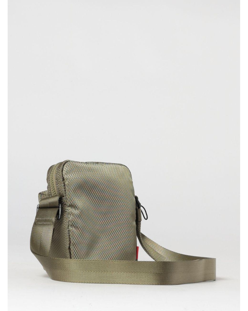 HUGO Green Embossed Logo Nylon Bag for men