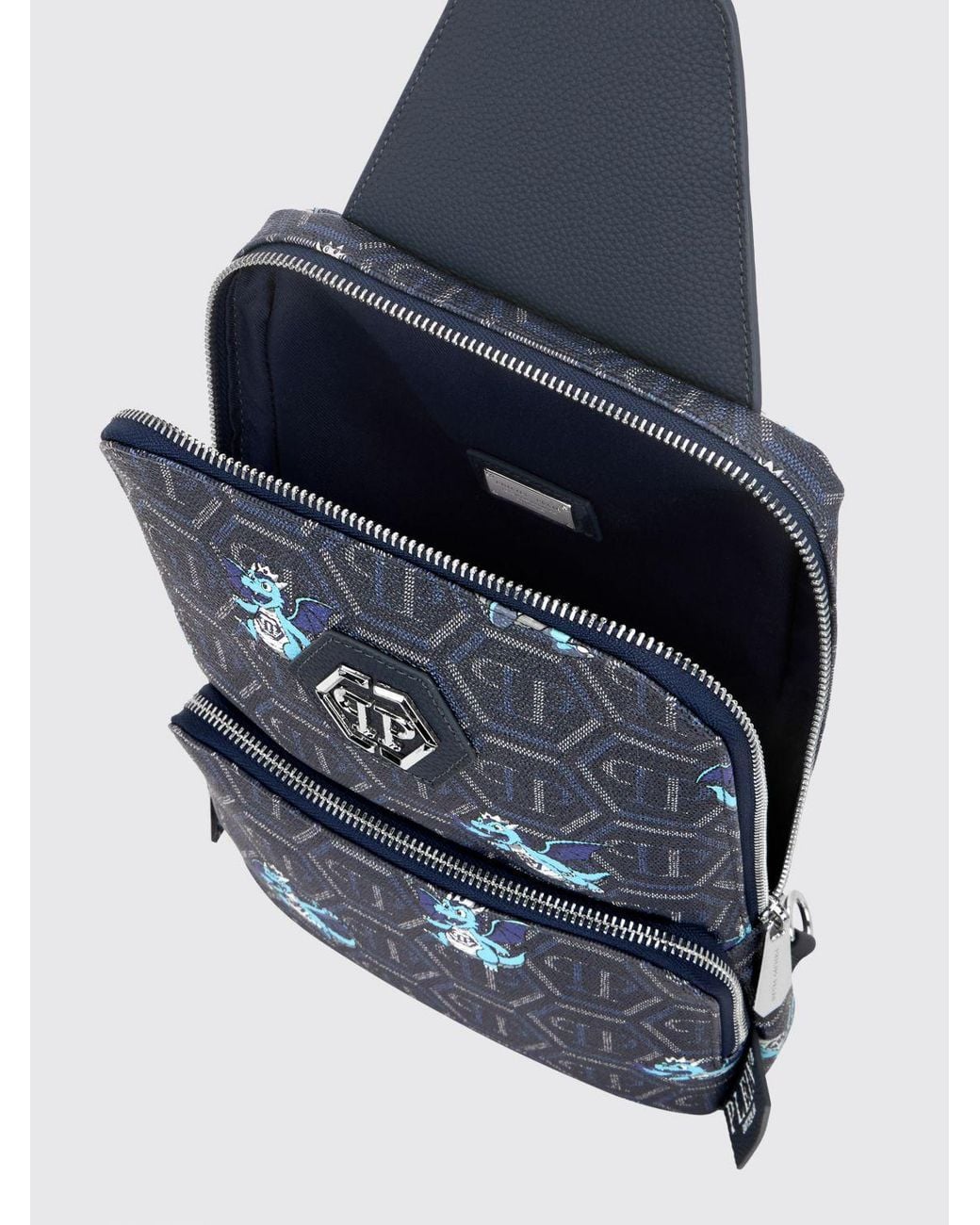 Borsa A Tracolla di Philipp Plein in Blue da Uomo