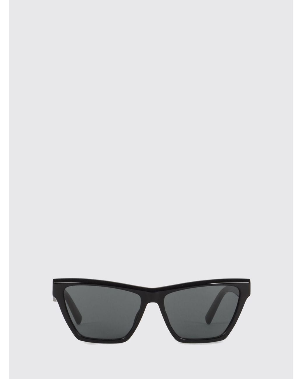 Saint Laurent White Cat-Eye Acetate Sunglasses With Ysl Monogram for men