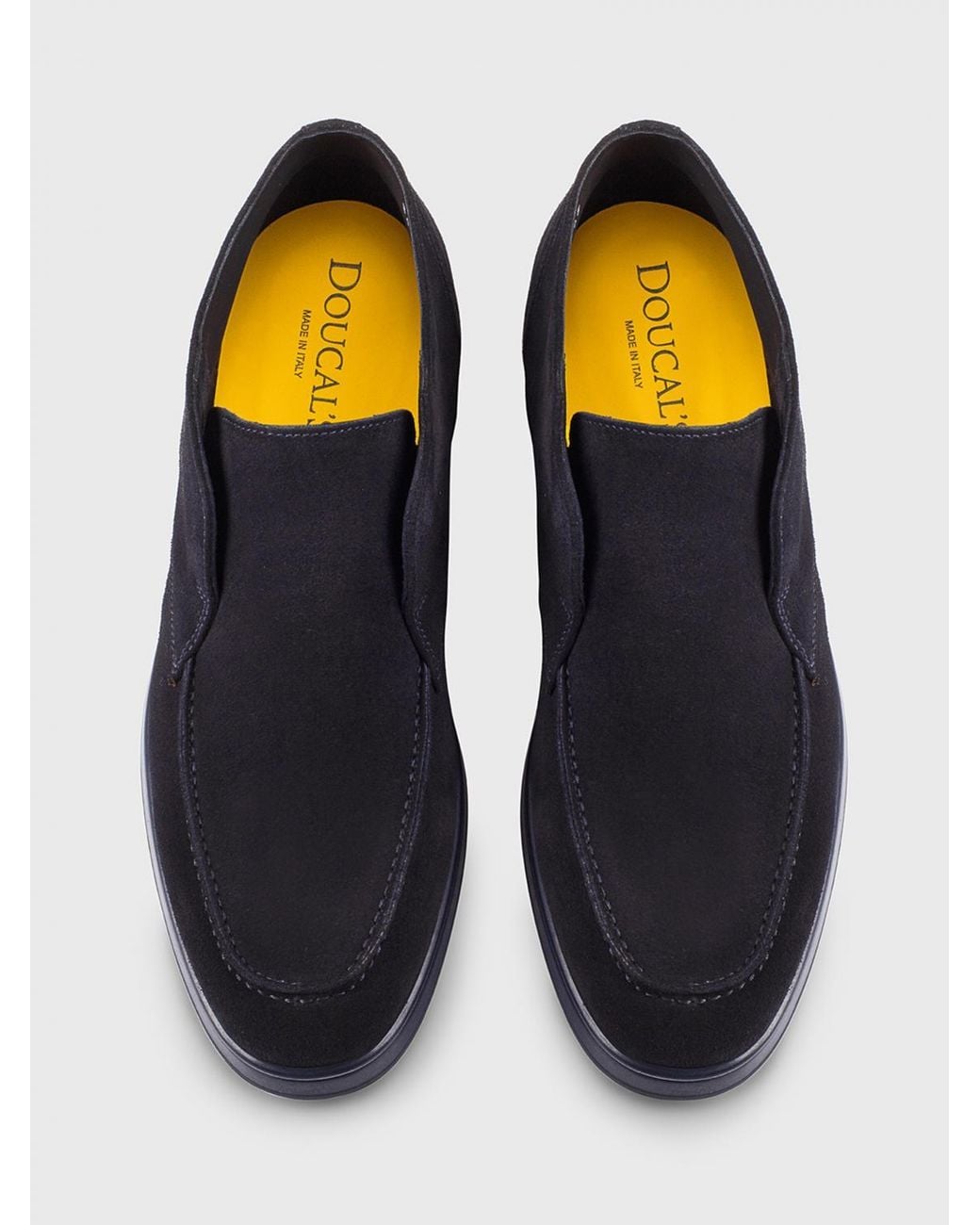 Doucal's Blue Suede Desert Boots for men