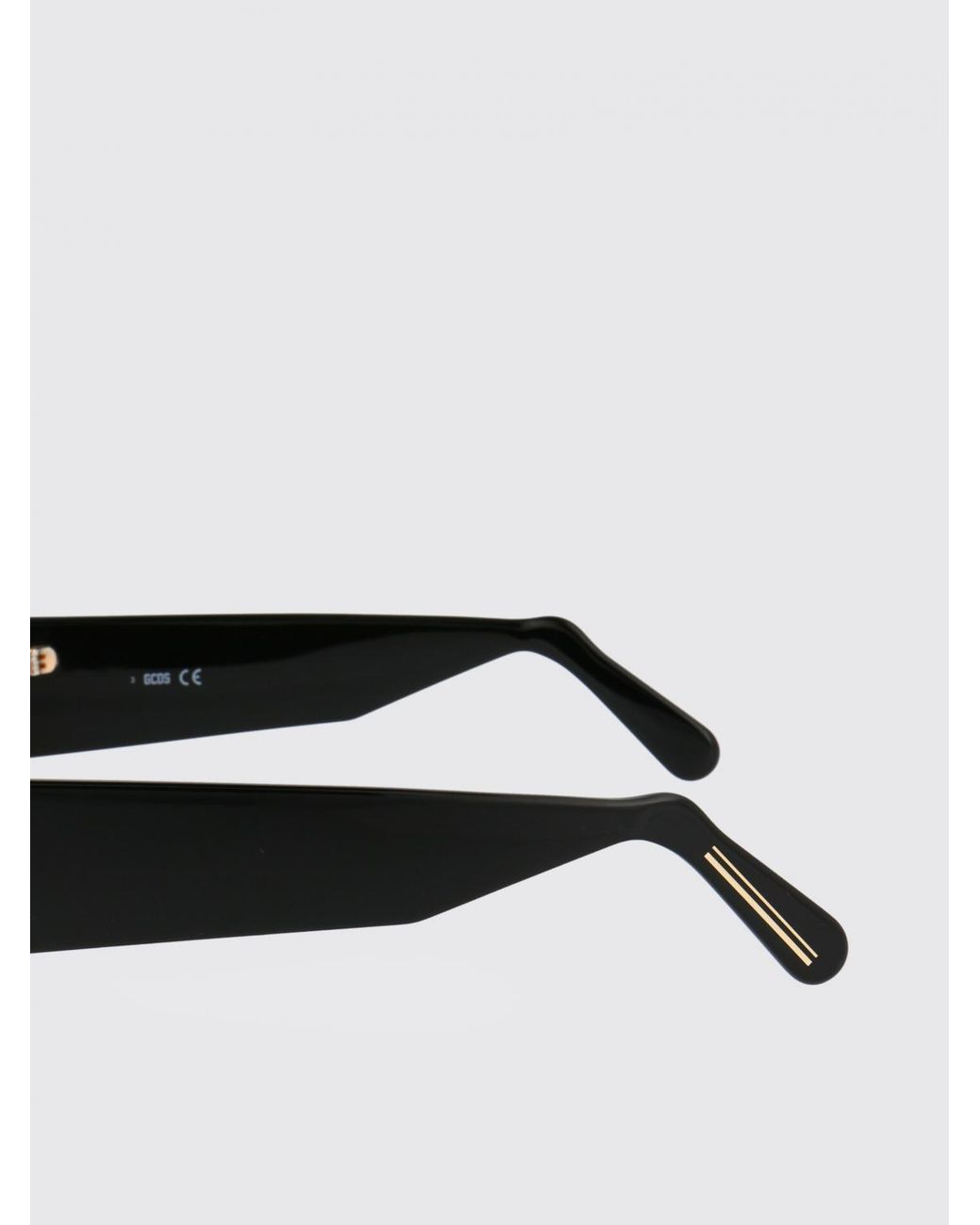 Gcds Black Rectangular Marble Effect Sunglasses