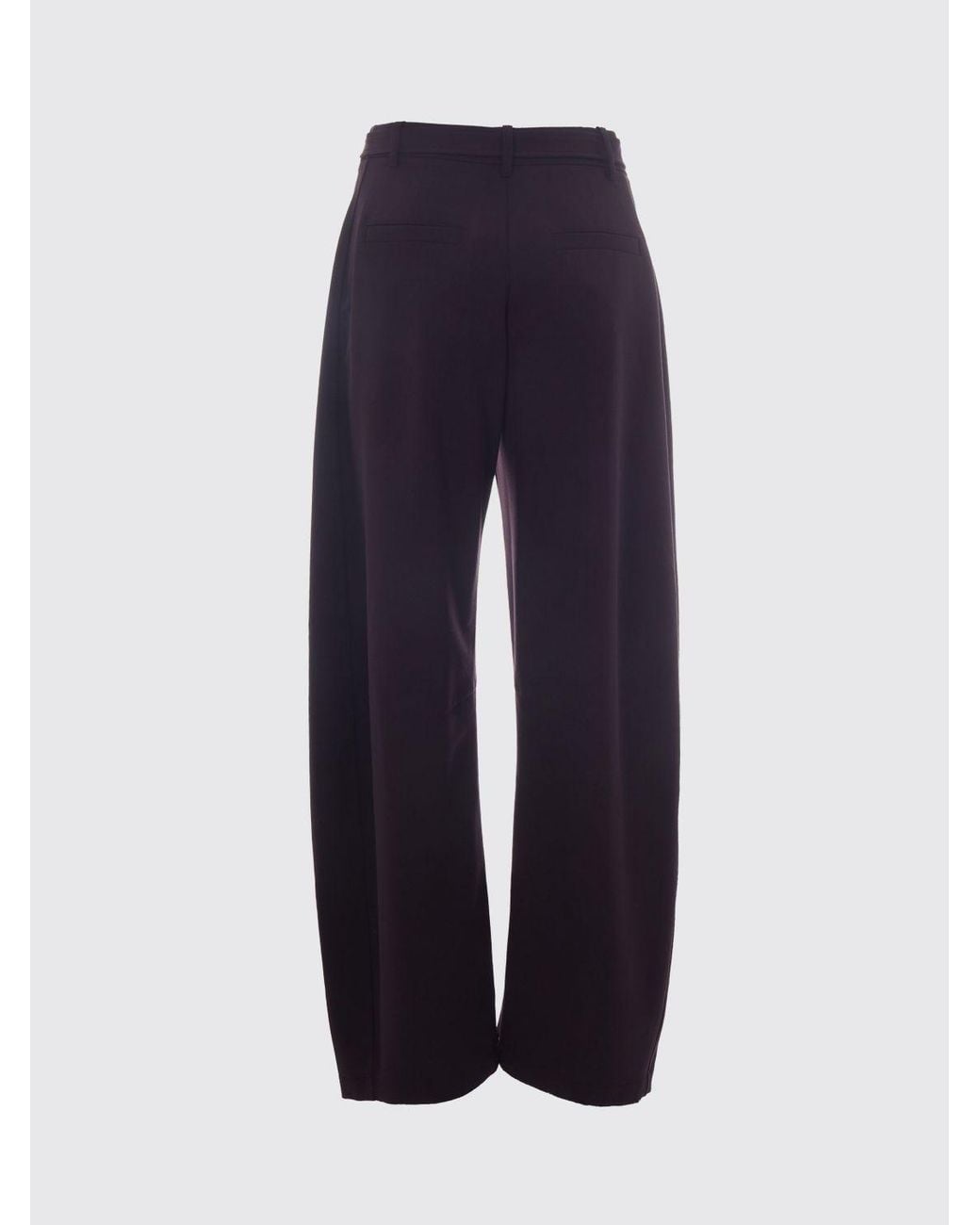 Pinko Blue New Lexy High-Waisted Baggy Trousers With Logo Belt
