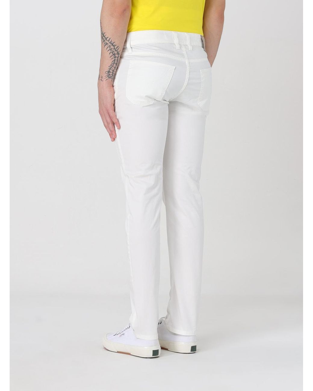Jeckerson White Trousers for men