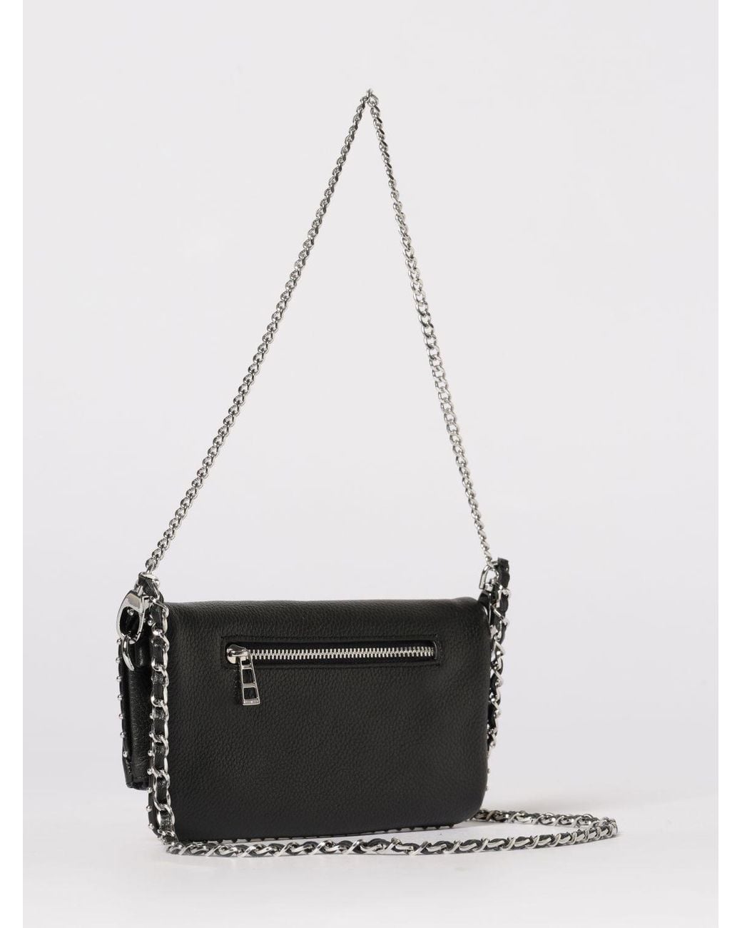 Zadig & Voltaire Gray Zadig &Amp Voltaire Rock Nano Grained Leather Pouch
