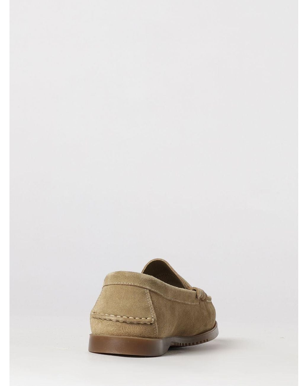 Paraboot Multicolor Classic Suede Loafers With Penny Bar And Rubber Sole for men