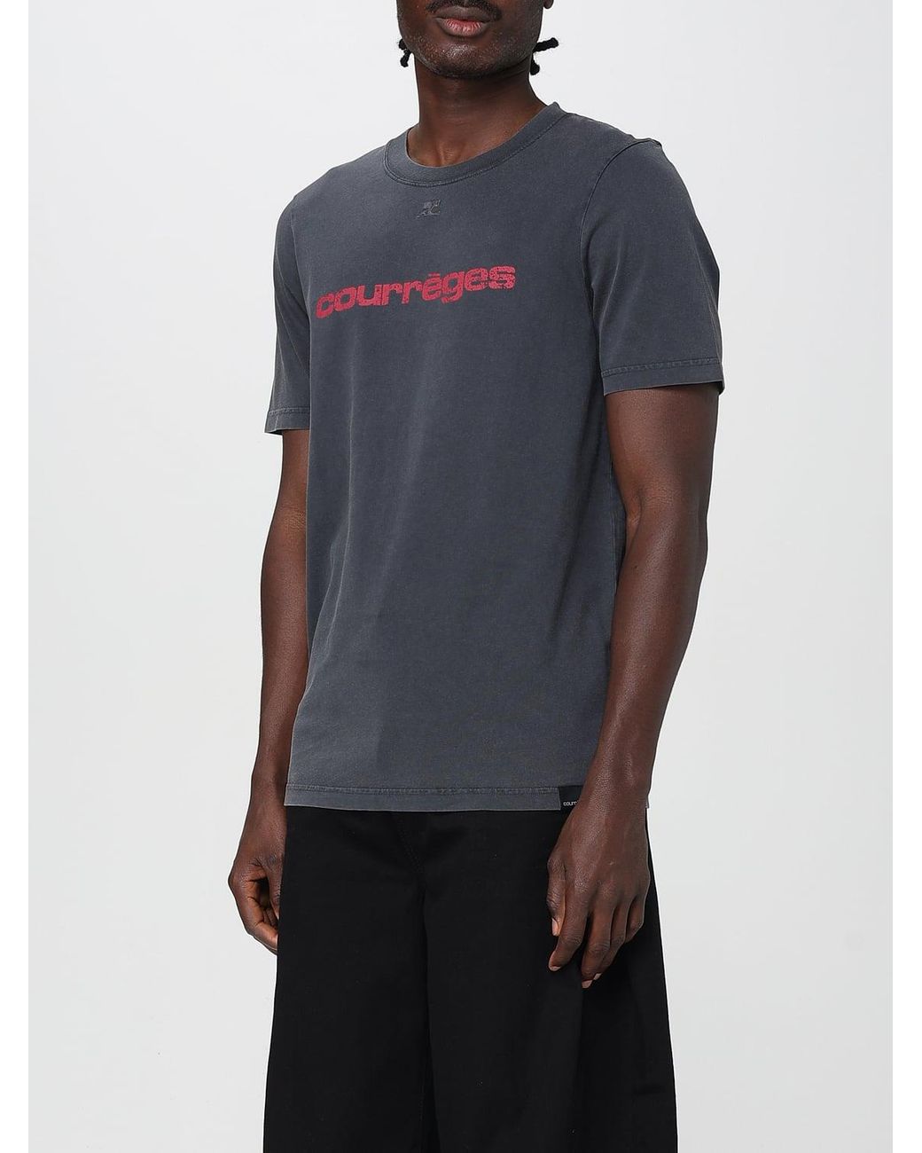 Courreges Blue CourrÈ Ges T-Shirt for men