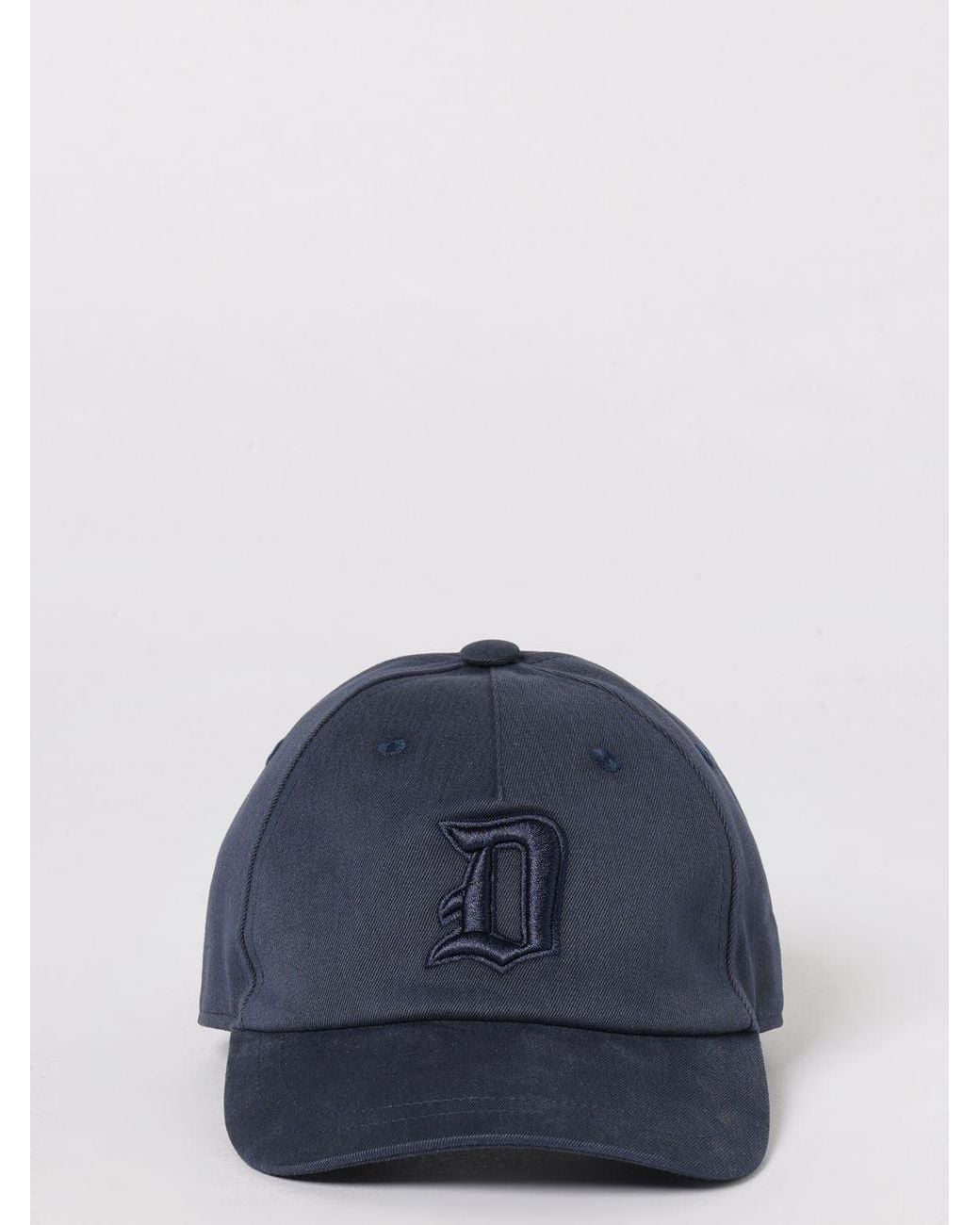 Dondup Blue Cotton Twill Hat By for men