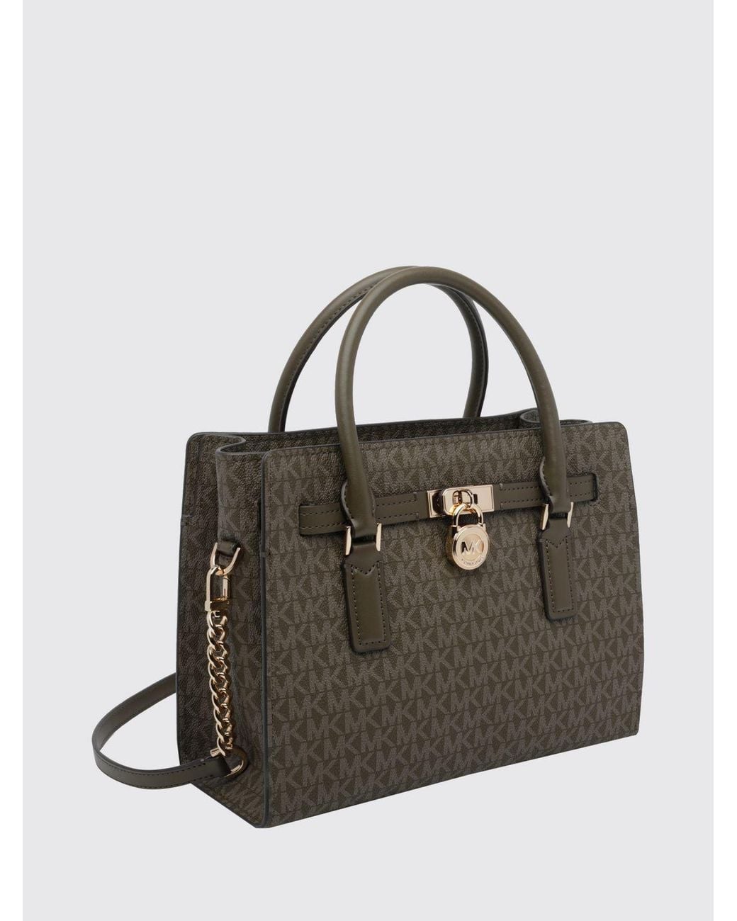 Michael Kors Multicolor Hamilton Moderne Medium Monogram Coated Cotton Handbag