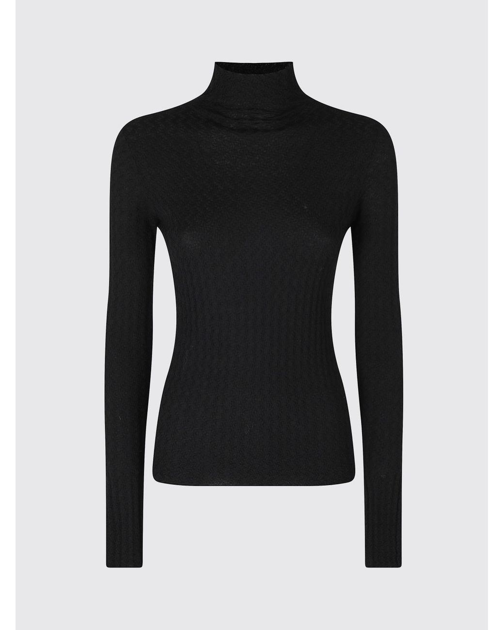 Roberto Collina Blue Slim Fit Long-Sleeved Wool Turtleneck Jumper