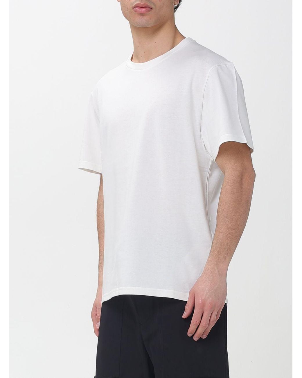 T-Shirt Basic di Jil Sander in White da Uomo