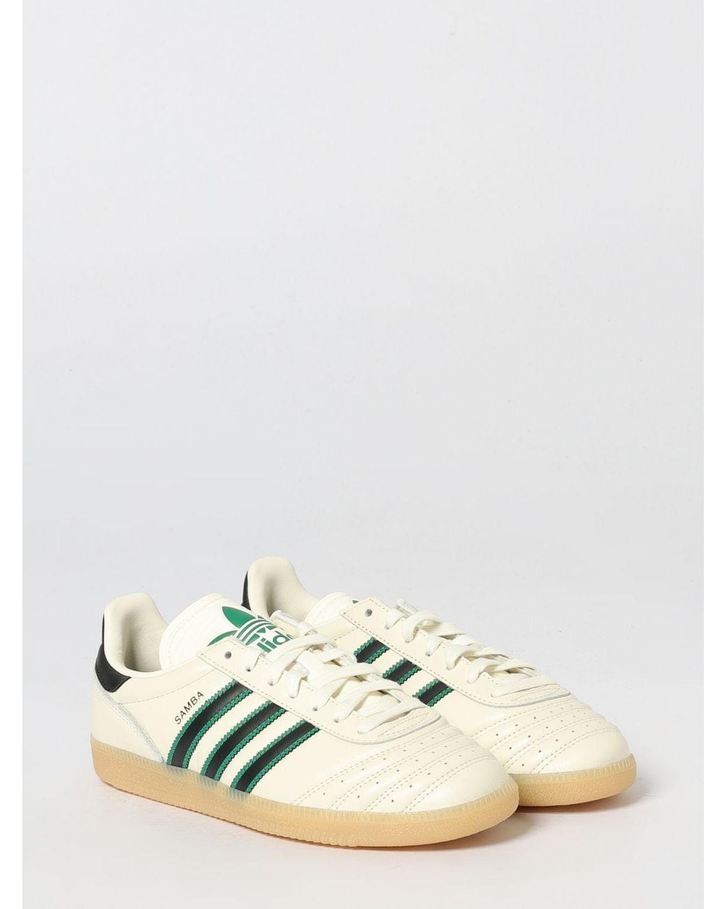Adidas Originals White Samba Jp Leather Sneakers for men