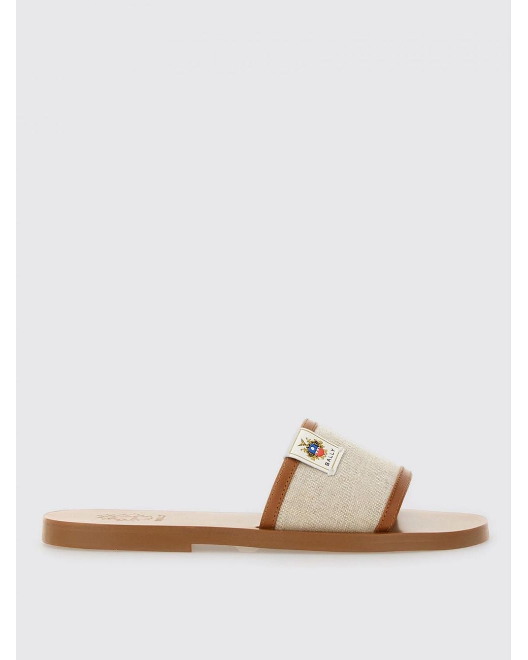 Bally White Flache Schuhe Damen