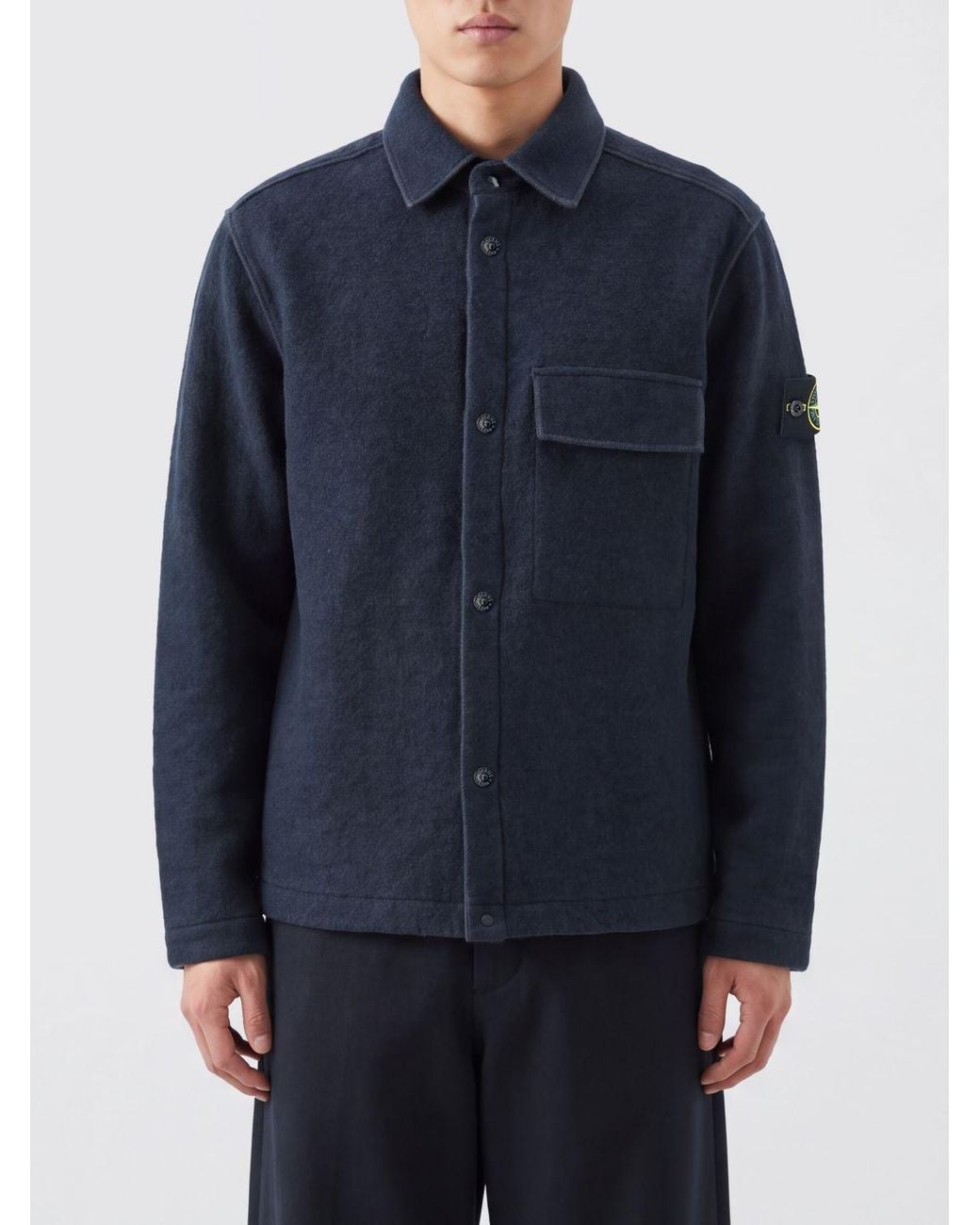 Stone Island Blue Shirt for men