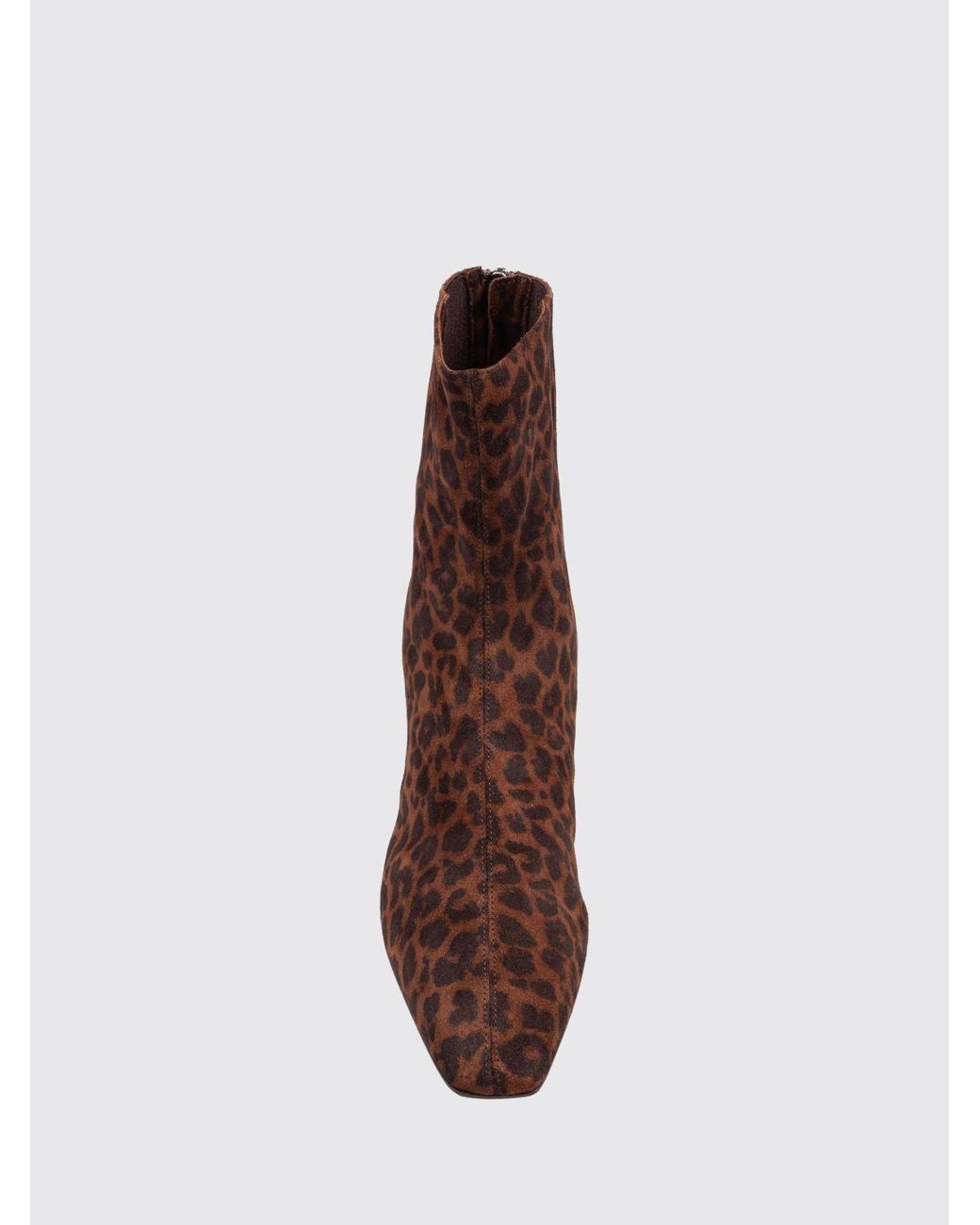 Aquazzura Brown Saint Honorè Animal Print Suede Ankle Boots