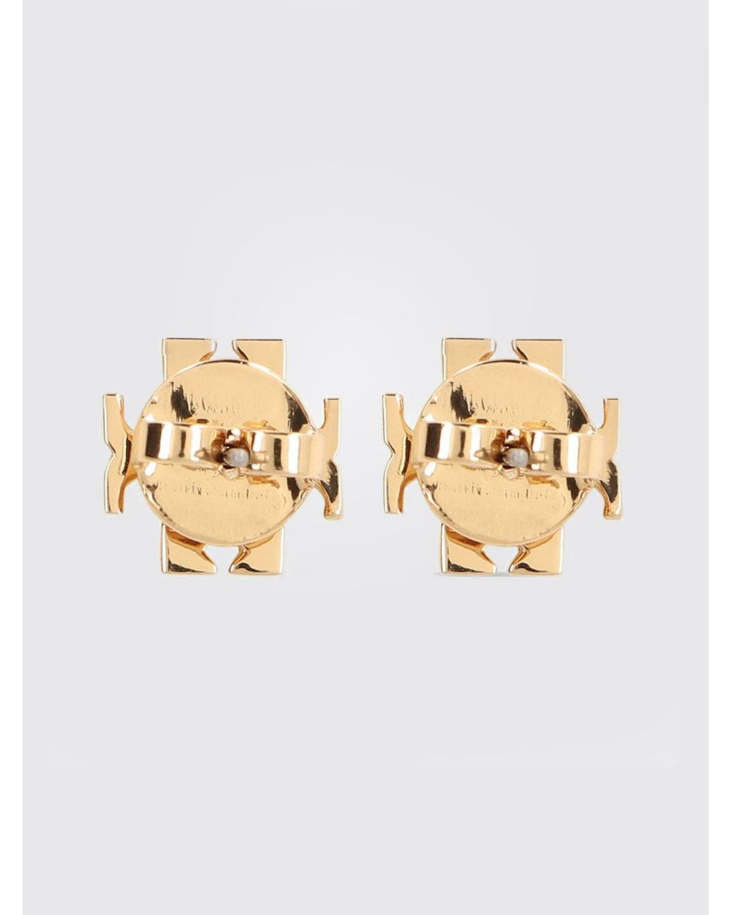 Tory Burch White Icon Stud Earrings