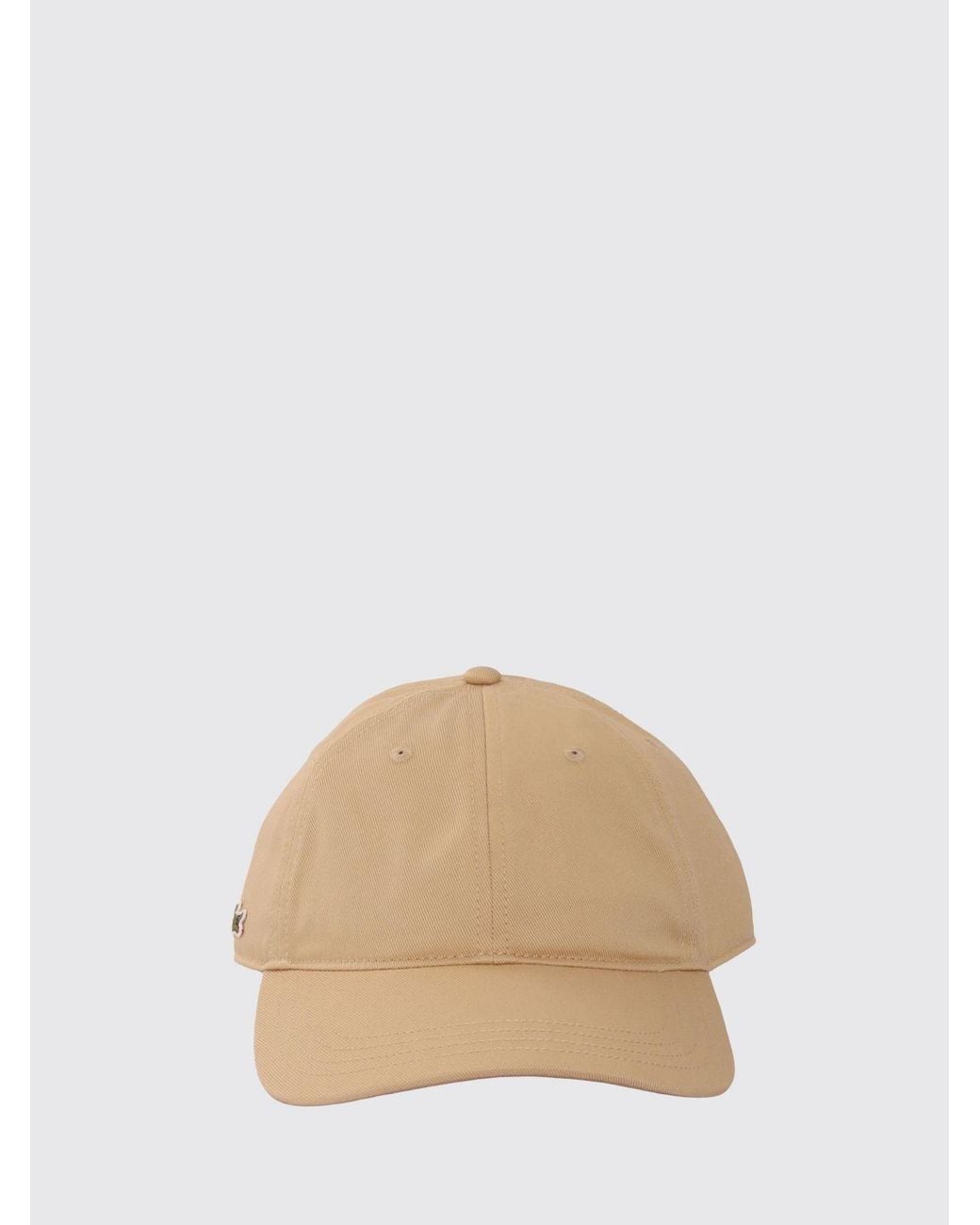 Lacoste Natural Cotton Twill Hat for men