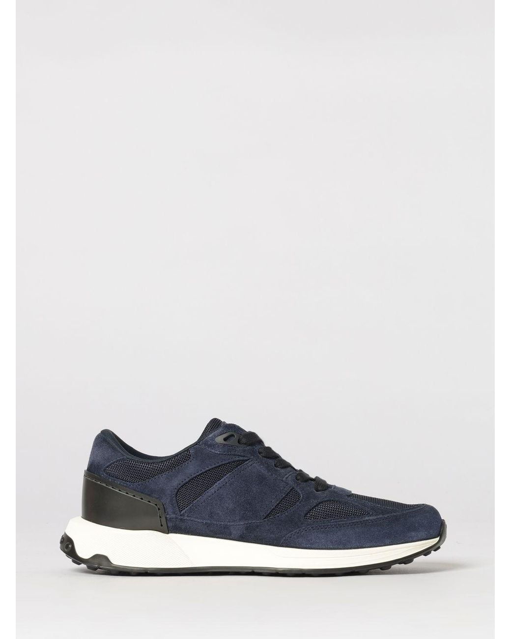 Tod's Blue Suede And Mesh Sneakers for men