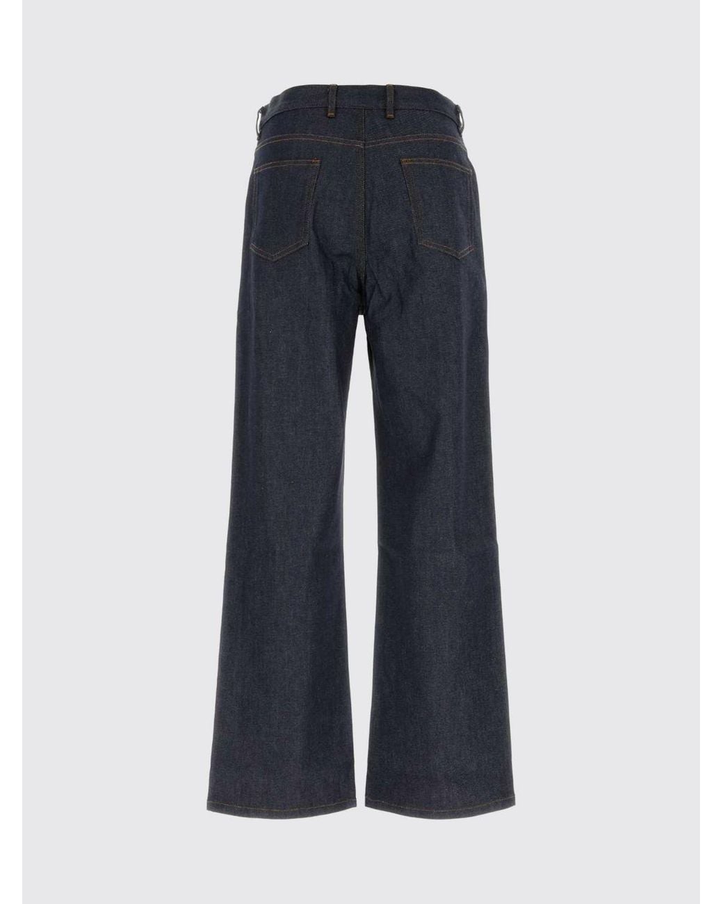 A.P.C. Blue Aaron Mid-Rise Wide-Leg Cotton Denim Jeans With Five Pockets for men