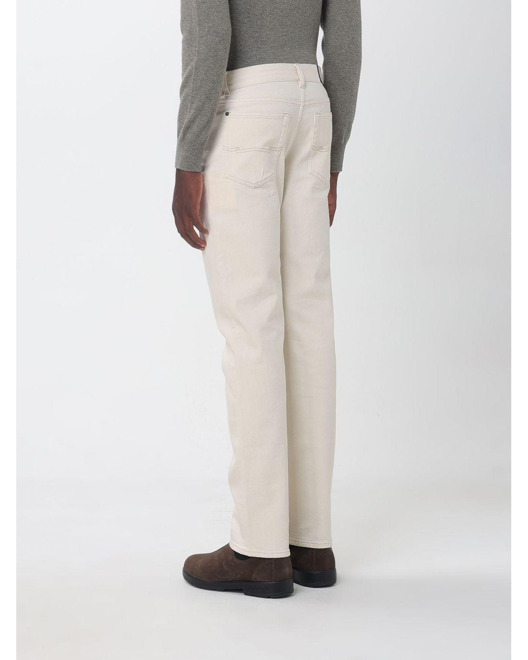 Agnona White Jeans for men