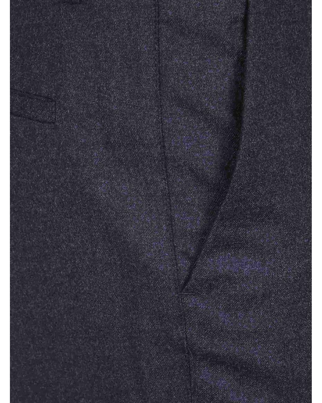 P.A.R.O.S.H. Blue Mid-Rise Skinny Stretch Virgin Wool Trousers P.A.R.O.S.H