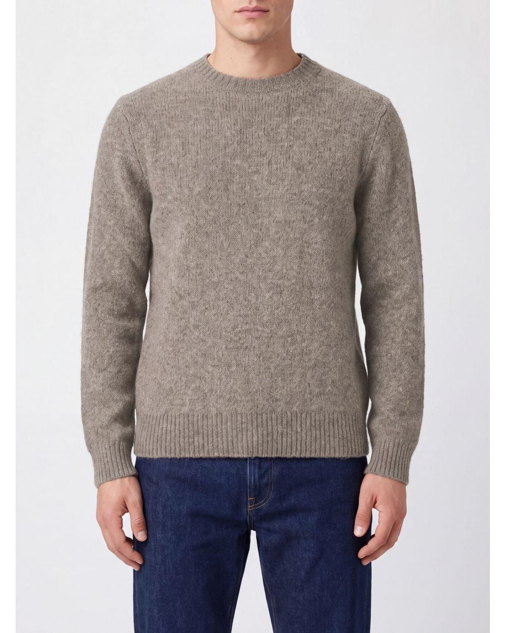 Ballantyne Gray Crew-Neck Jumper for men