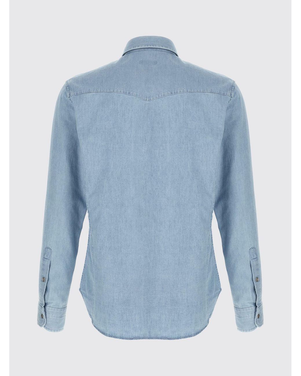 Tom Ford Blue Cotton Shirt for men