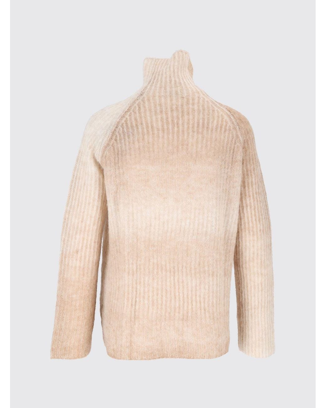 Kangra Natural Slim Fit Alpaca And Nylon Turtleneck Jumper With Abstract Pattern