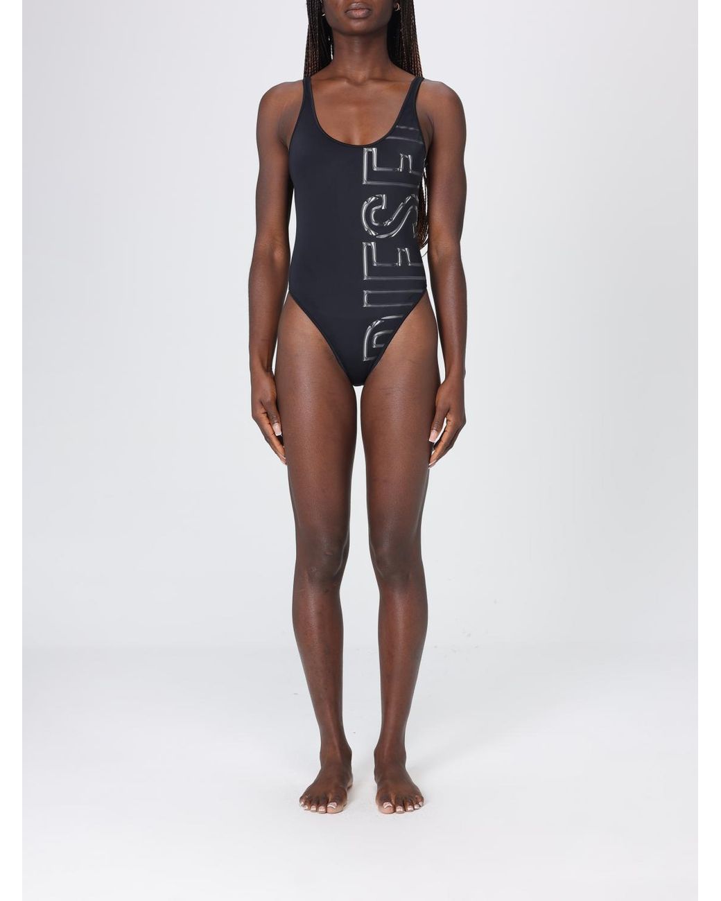 DIESEL Black Pamela-D-Core Polyamide One-Piece Swimsuit