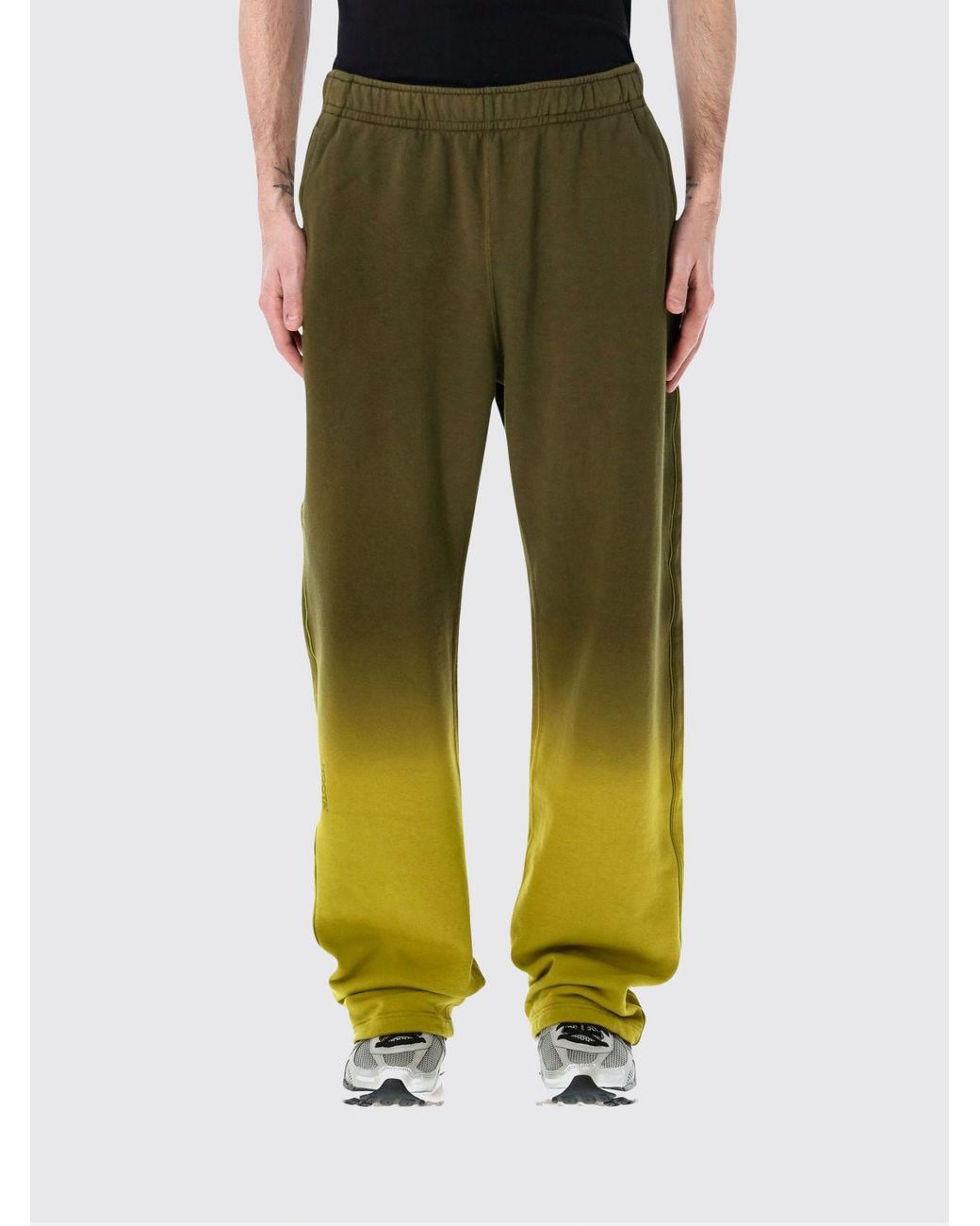 Nike Green Cotton Blend Jogging Trousers for men