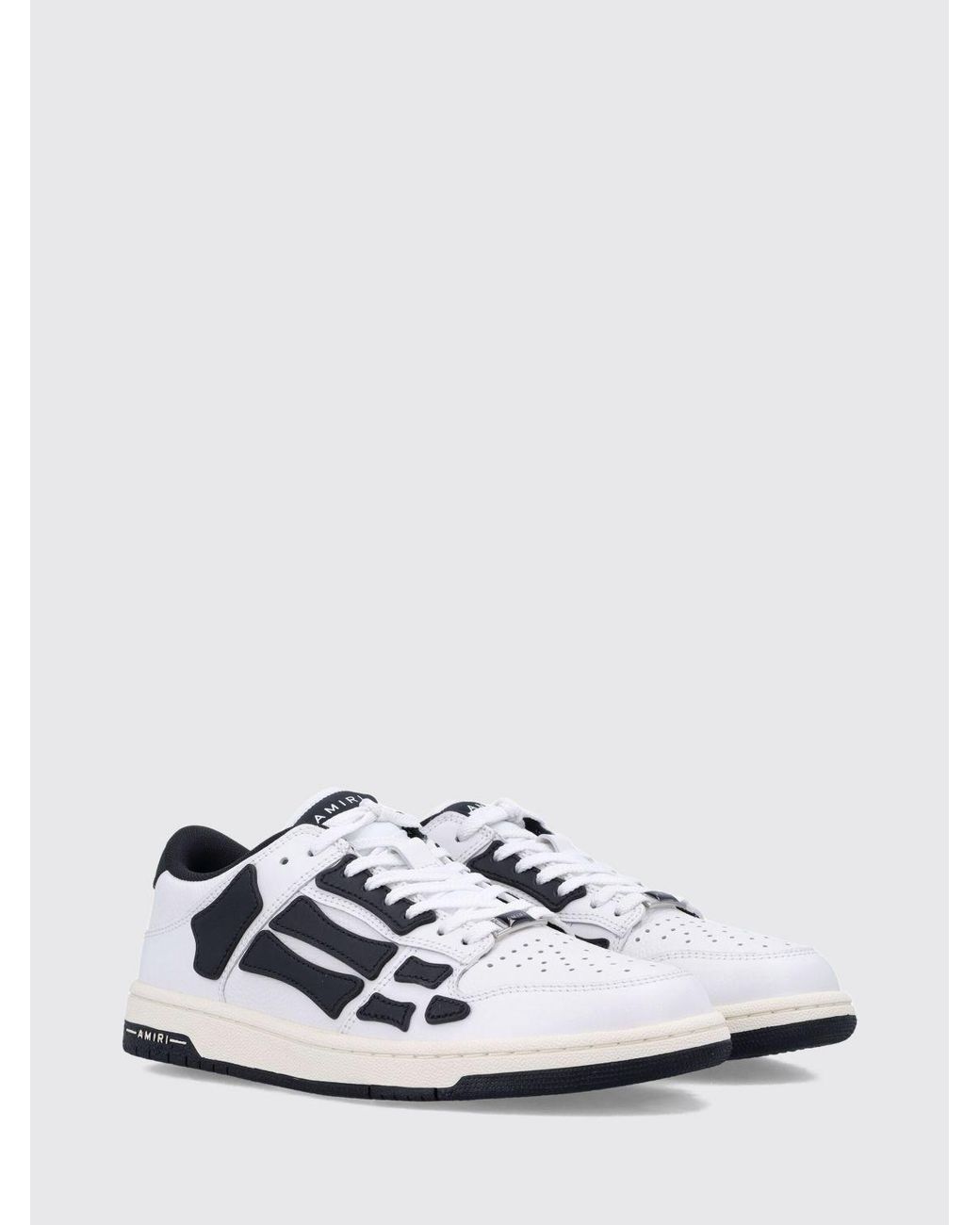Amiri White Skel Bicolour Low-Top Trainers