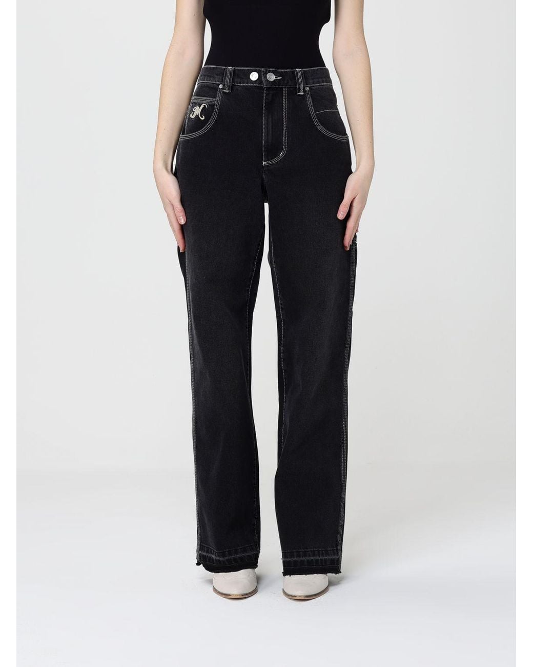 Isabel Marant Black Wide Leg Jeans
