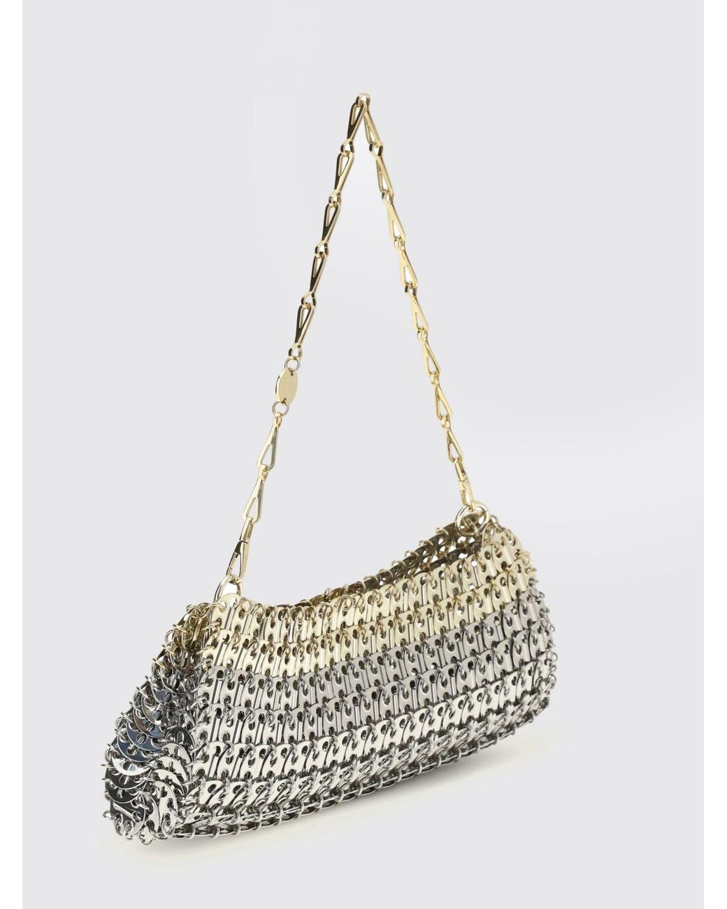 Rabanne Metallic Iconic Skyline 1969 Metal Mesh Shoulder Bag