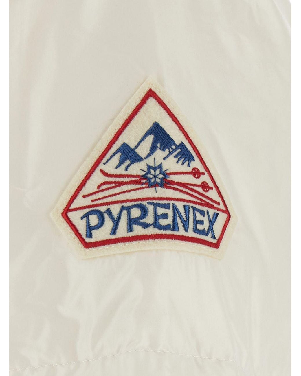 Pyrenex White Water-Repellent Quilted Nylon Down Jacket With High Neck for men