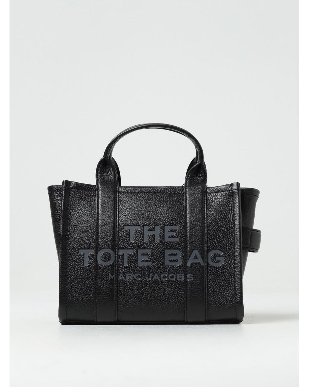 Marc Jacobs Black The Small Tote Bag Aus Genarbtem Leder