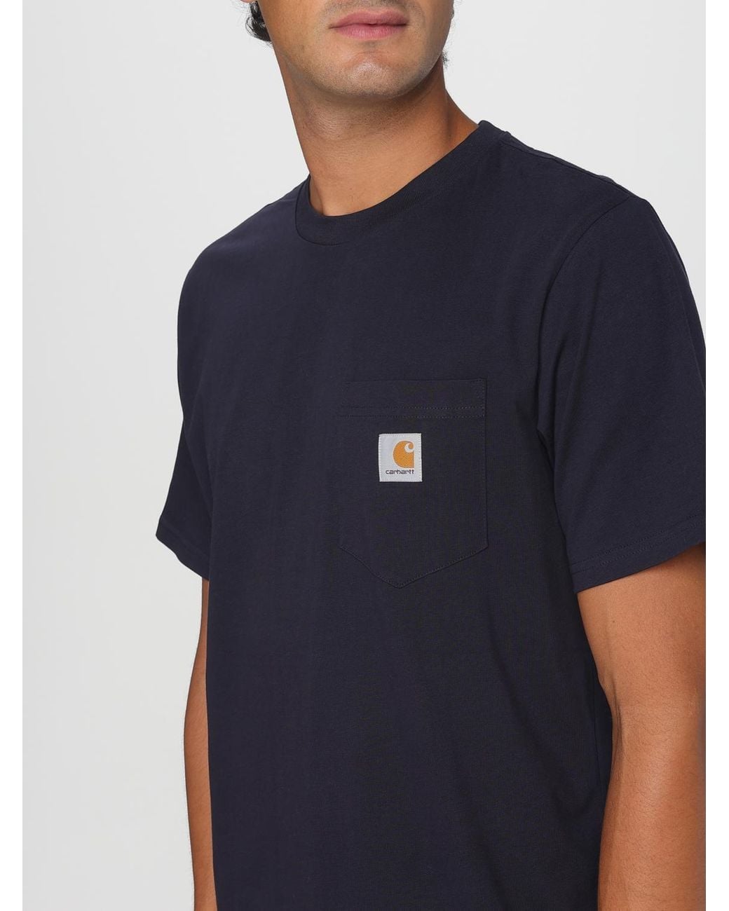 Carhartt Blue Relaxed Fit T-Shirt for men