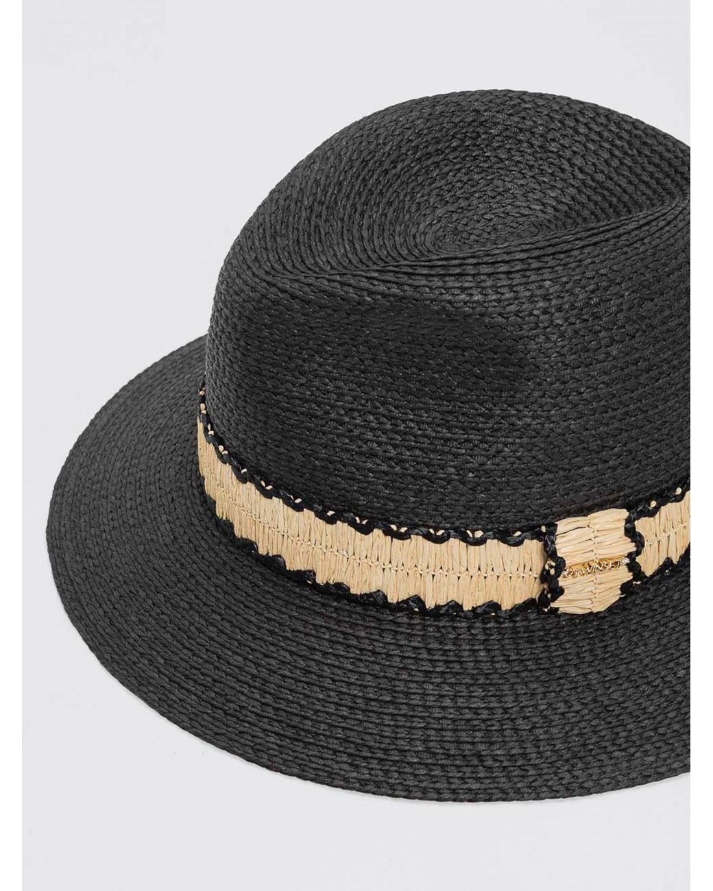 Twinset White Raffia Hat