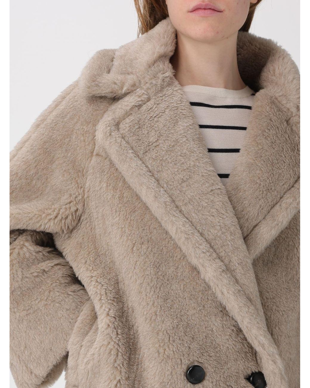 Max Mara Natural Alpaca Blend Coat