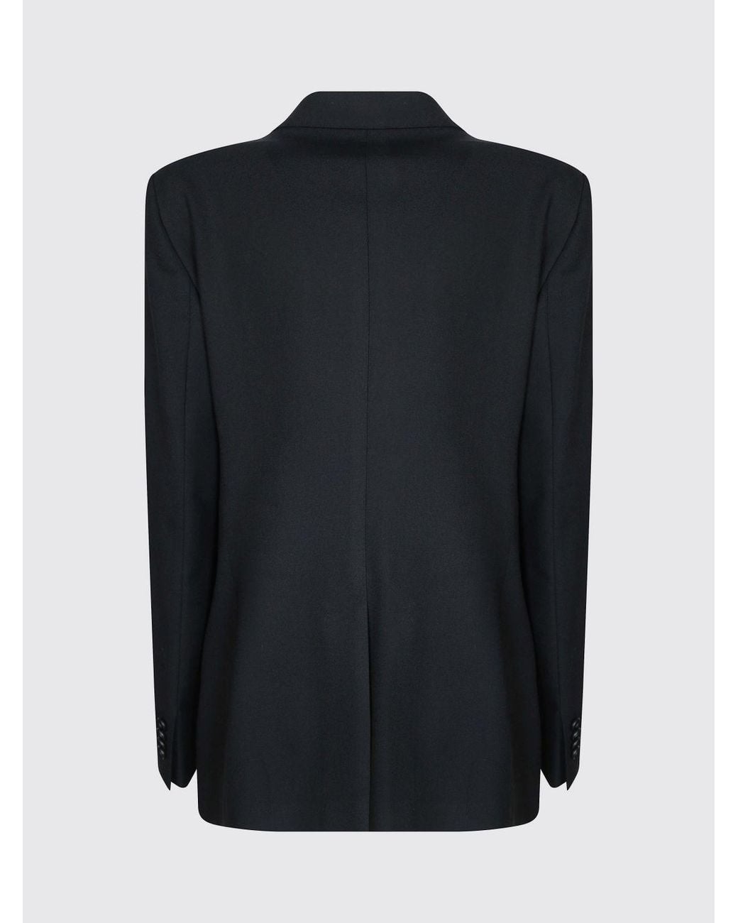 Tagliatore Blue Double-Breasted Virgin Wool Blazer With Peak Lapels