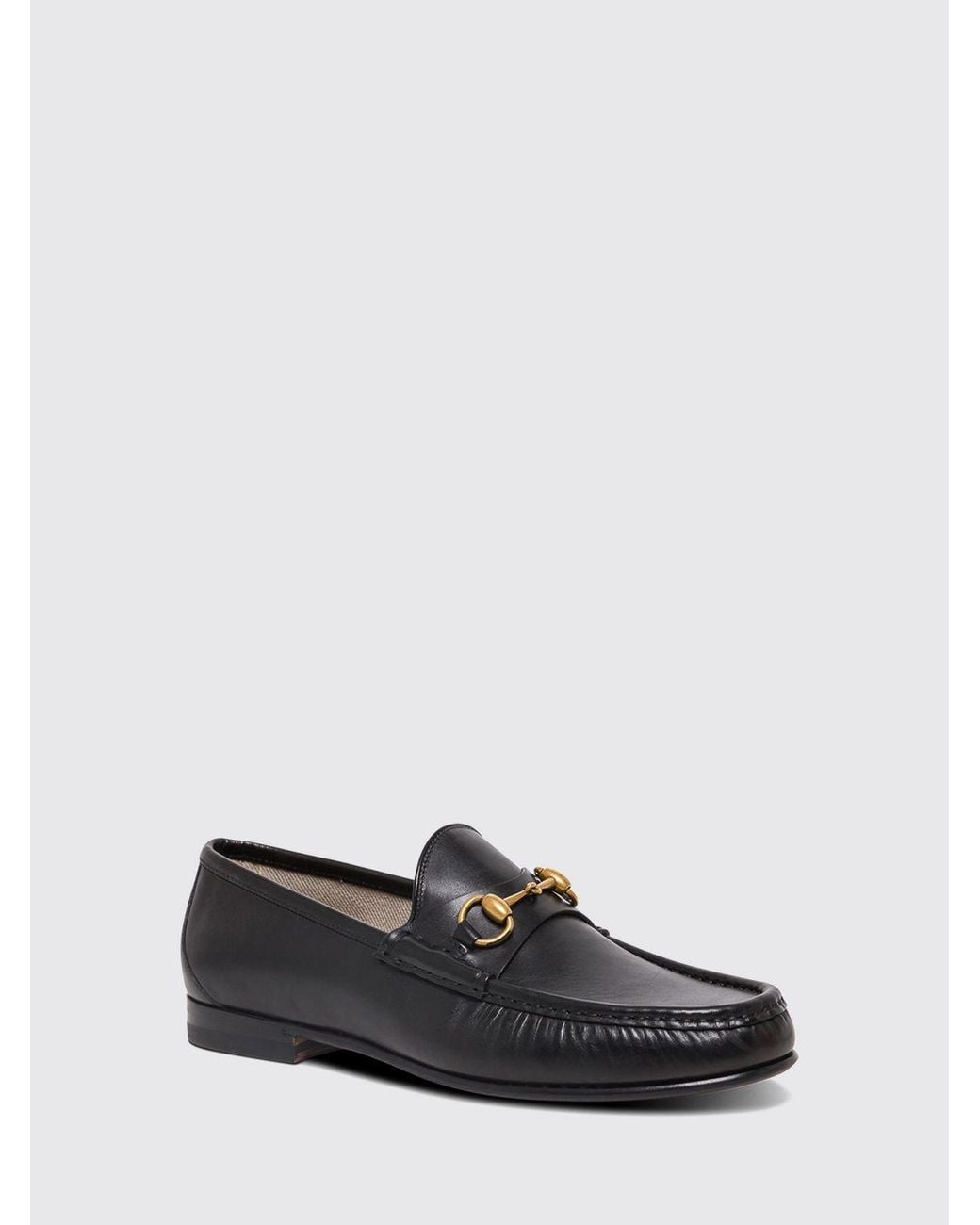 Gucci White Calfskin Penny Loafers With Horsebit Detail And A Round Toe for men