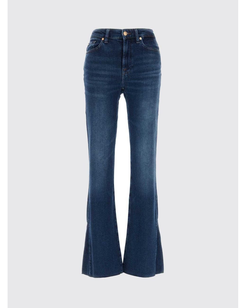 7 For All Mankind Blue The Leggy Flared Jeans