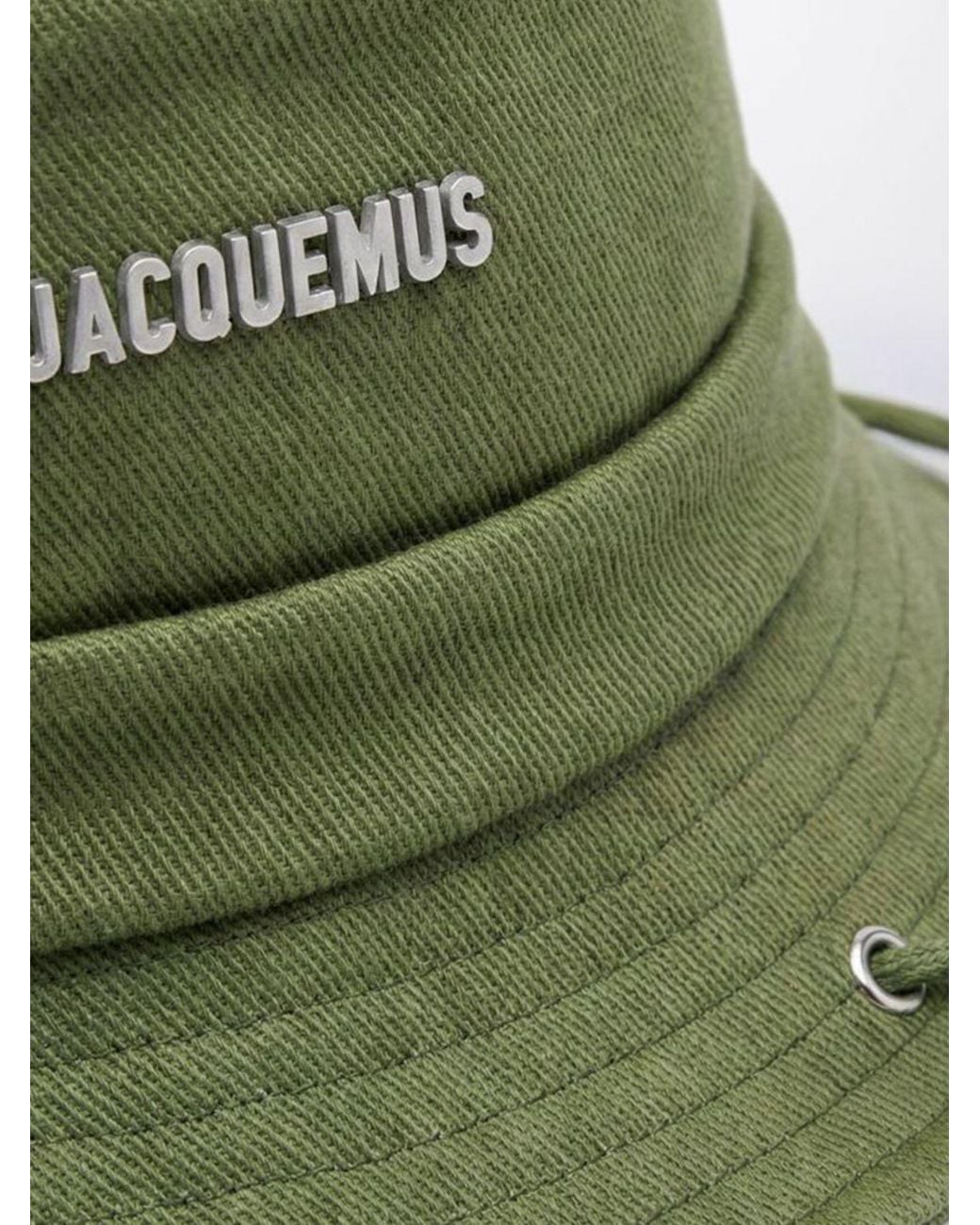 Jacquemus Green Le Gadjo Cotton Twill Hat for men