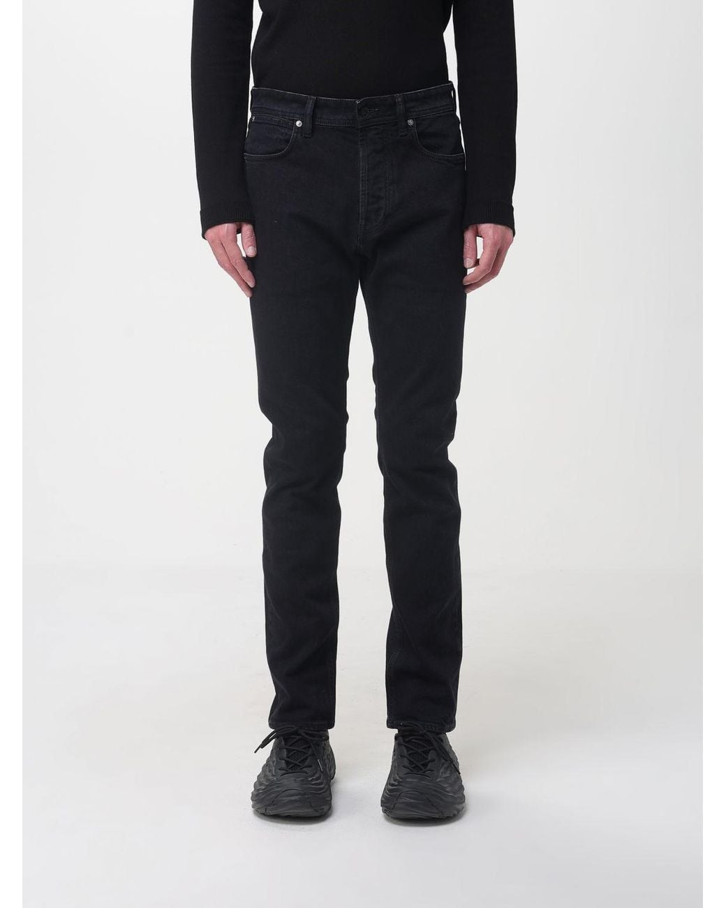 Stone Island Black Stretch Denim Slim Fit Jeans for men
