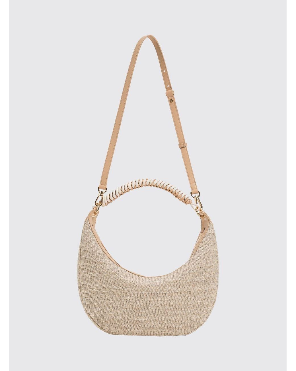 Twinset Natural Raffia Hobo Bag