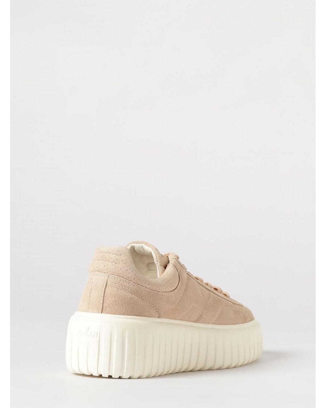 Hogan Natural H-Stripes Suede Sneakers
